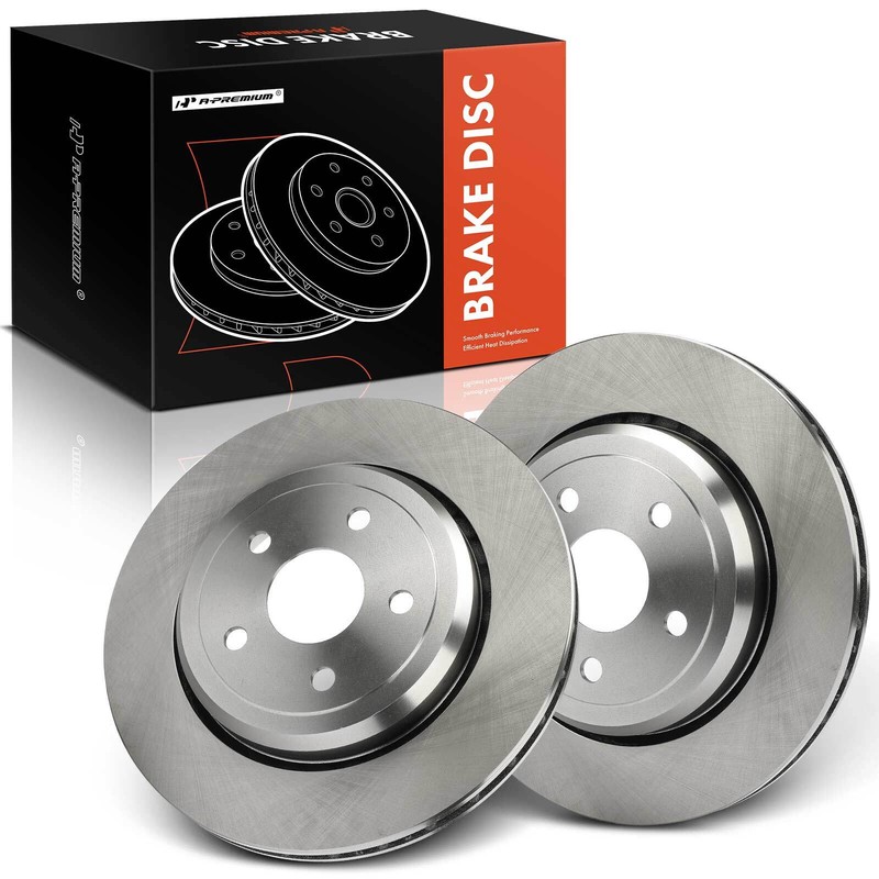 A-Premium Rear Disc Brake Rotors for Jeep Grand Cherokee 2012-2021 Dodge Durango