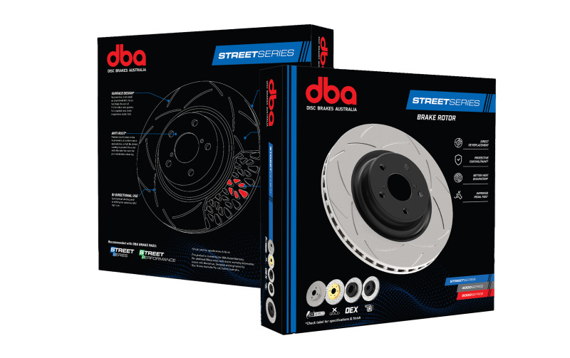 DBA Fits 08-15 Mitsubishi EVO X Street T2 Slotted Rear Brake Rotor gallery
