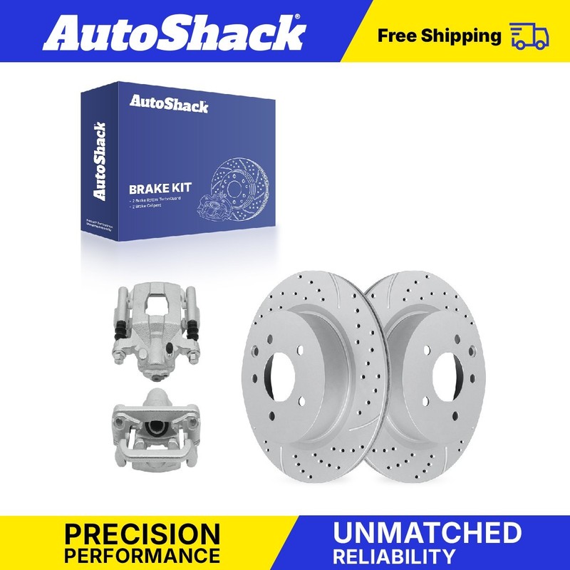 Rear Drilled Slotted Brake Rotors Calipers for Nissan, Maxima 2019-2023