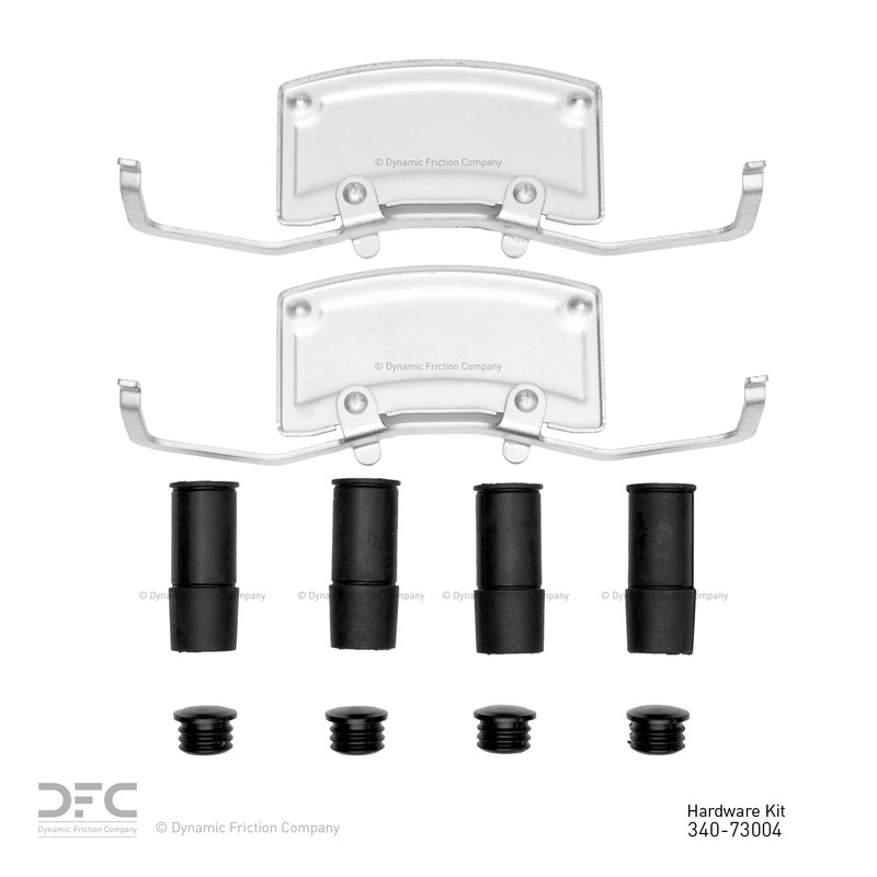 Disc Brake Hardware Kit for A6 Quattro, S6, A8 Quattro, S8, Phaeton 340-73004 gallery