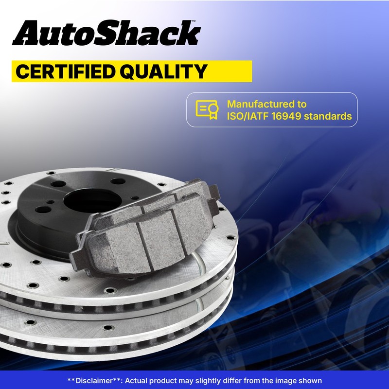 Front Drilled Slotted Brake Rotors Ceramic Pads for Toyota, Camry 2007-2017 gallery