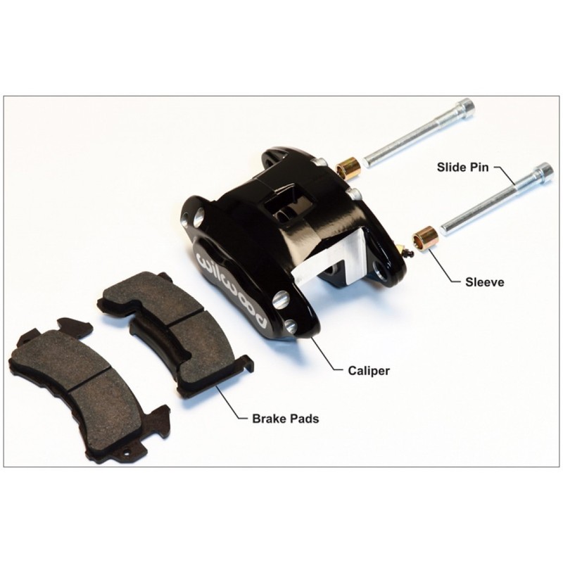 Wilwood Caliper Brake Kit D154 Rear - Black 1.12 / 1.12in Piston - 1.04in Rotor gallery