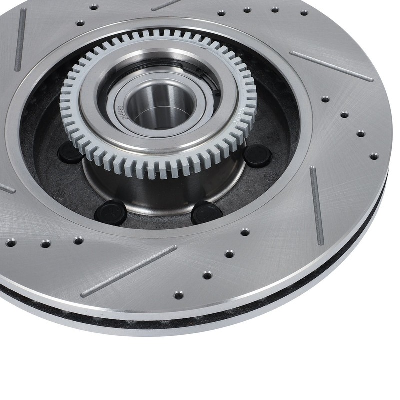 Front 2X Drill Soltted Brake Rotors For Ford F-150 2004 2005 - 2008 Rwd 6 Lug gallery