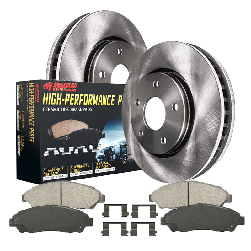 For VW Volkswagon GOLF Beetle Jetta 280mm Front Disc Brake Rotors + Ceramic Pads