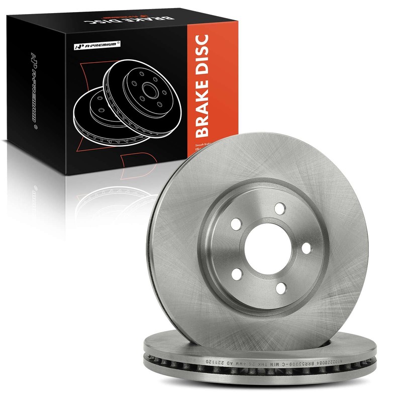 2pcs Disc Brake Rotor Front for Chrysler PT Cruiser 2003-2009 Dodge Neon 03-05 gallery