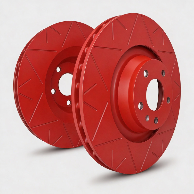 SP Performance V47-273-R Peak Red Zinc Rear Rotors for 03-06 Baja/00-04 Legacy