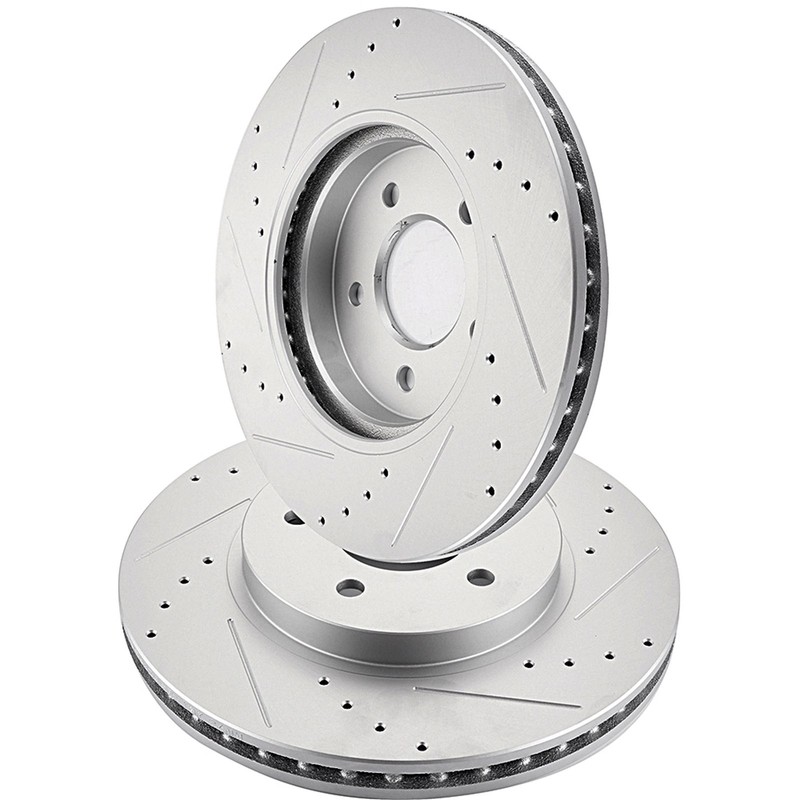 For Ford Escape 2008 09 10 11 2012 Front Discs Brake Rotors Drilled & Slotted