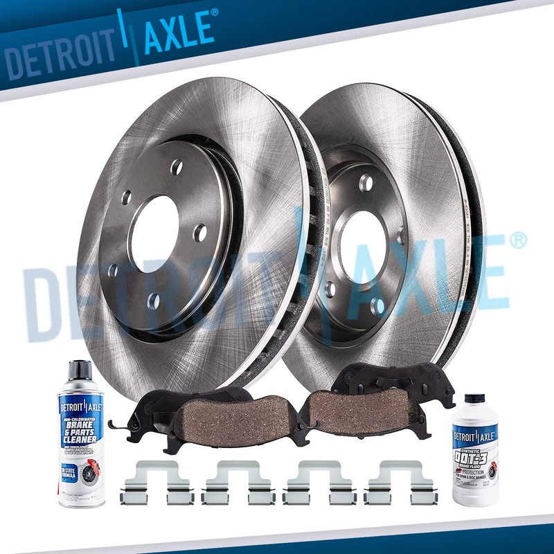 302mm Rear Disc Rotors Ceramic Brake Pads Kit for 2008 2009-2013 Land Rover LR2