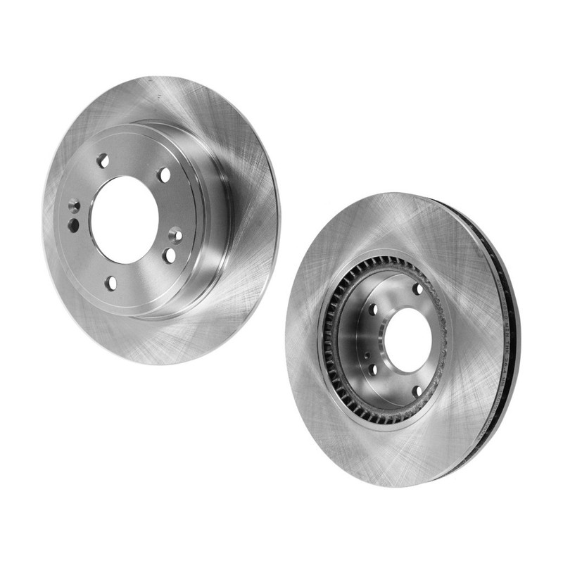 For Hyundai Tucson 2010-2015 Brake Discs | Front and Rear Natural Set of 2