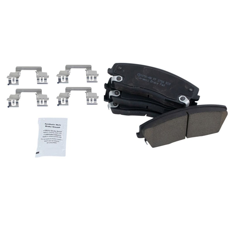 TRQ Front Ceramic Brake Pads & G-Coated Rotors Kit for Chrysler Dodge New gallery