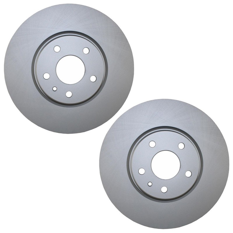 Bison Performance Pair Set of 2 Front Coated 300mm Brake Rotors for Fusion MKZ