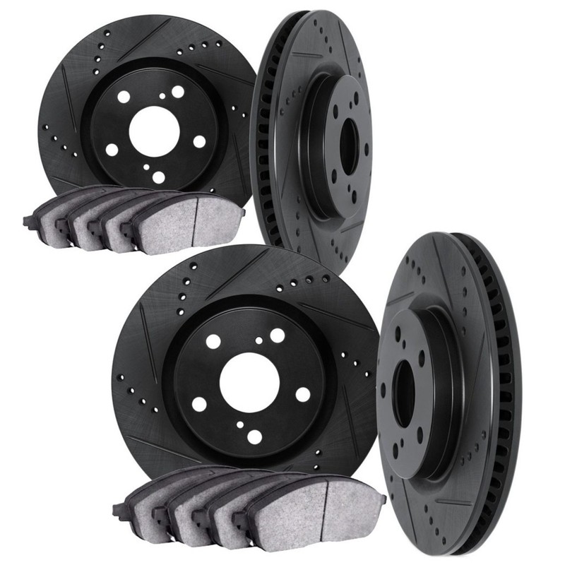 For GMC Yukon 2021-2023 Brake Rotor Set Front and Rear | Cast Iron | Vented gallery