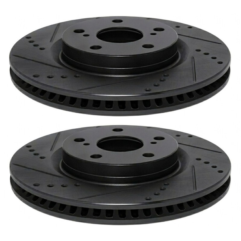 For GMC Yukon 2021-2023 Brake Rotor Set Front and Rear | Cast Iron | Vented gallery