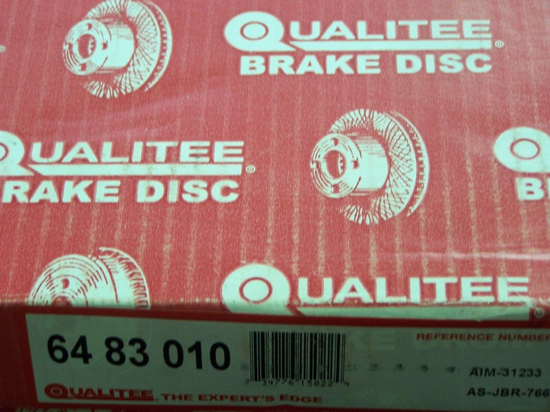 Qualitee R83010 Front Rotor Set pair fits Kia Sephia made in Italy