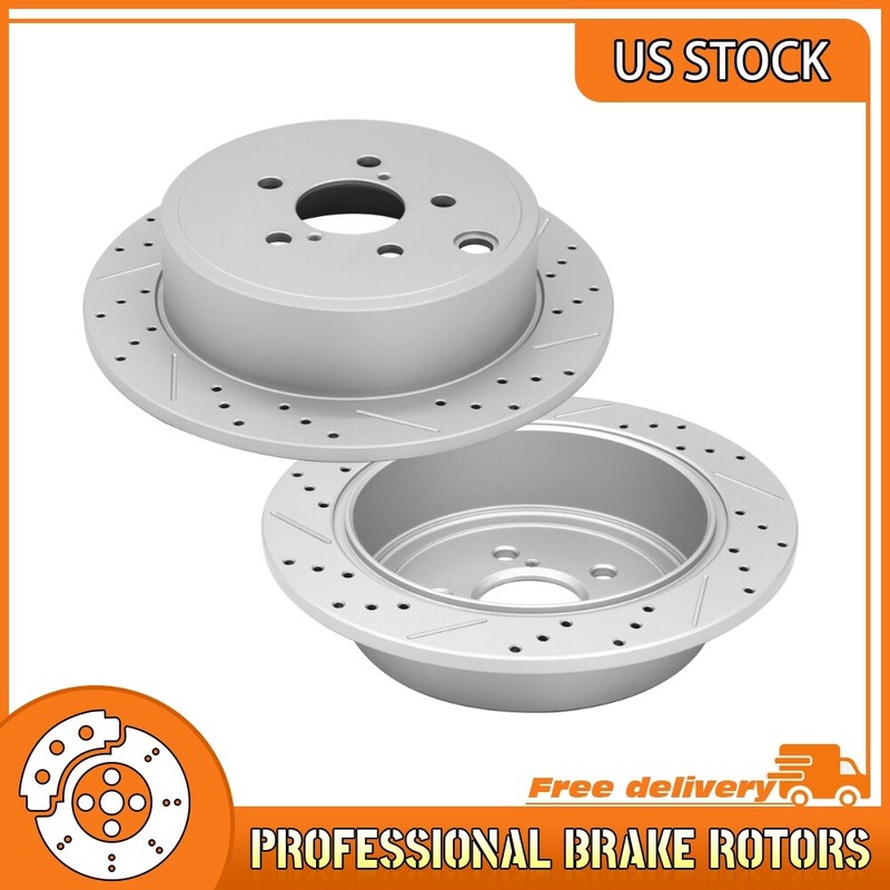 Rear Drilled Slotted Brake Rotors for Subaru Forester Impreza Legacy Outback BRZ