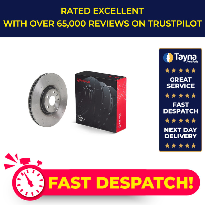 Brake Disc Single Vented fits VOLVO XC40 536 2.0 Front 2017 on 345mm New