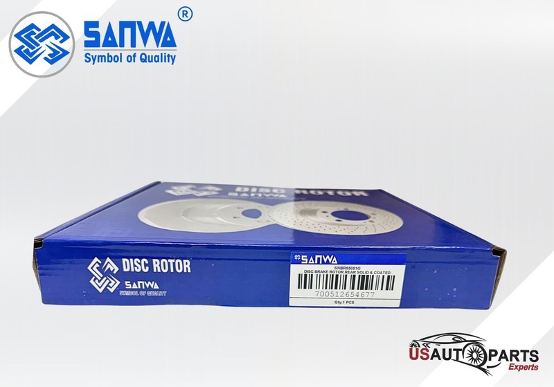 REAR BRAKE ROTOR SOLID & GEOMET COATED 298 MM FOR BUICK PARK AVENUE 98-05 3.8L gallery