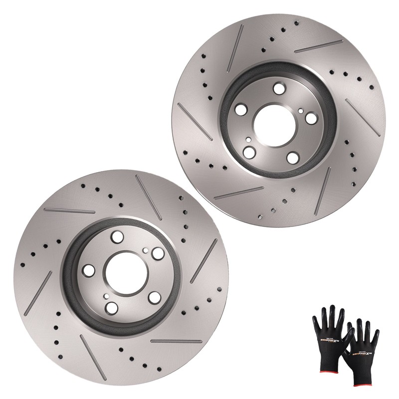 Front Brake Rotors Kit for Scion xD 2008-2014 Pontiac Vibe 2009-2010 S-31505