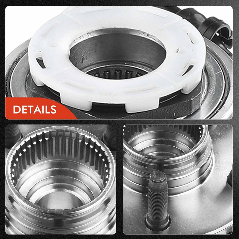 Front Disc Brake Rotor & Pads + Hub Bearing for Ford Ranger Mazda B4000 98-00 gallery
