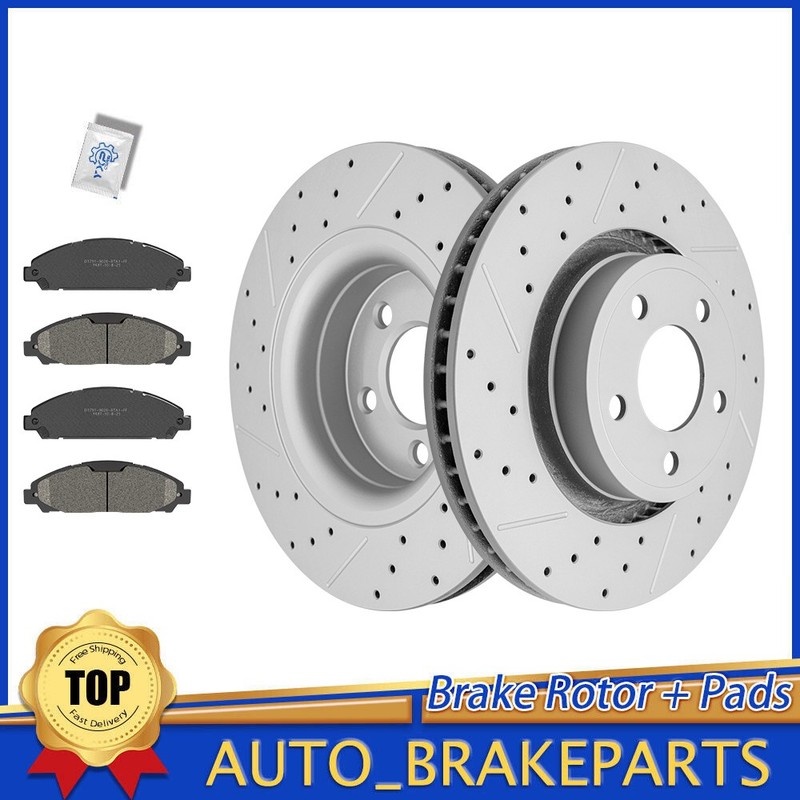 320mm Front Brake Rotors Pads for 2015-2023 Ford Mustang No Performance Package