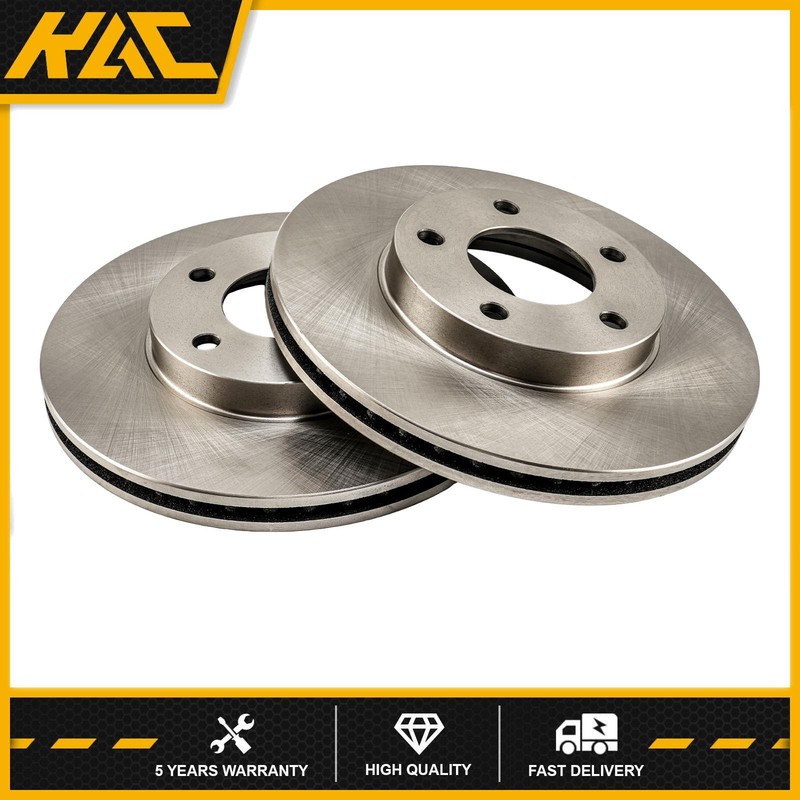 Front Vented Disc Brake Rotors For 01-04 Ford Escape 05-07 3.0L 06-07 2.3L 2Pcs