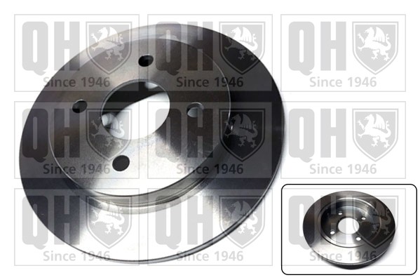 2x Brake Discs Pair Solid fits FORD SCORPIO Mk2 2.5D Rear 94 to 98 253mm Set QH gallery