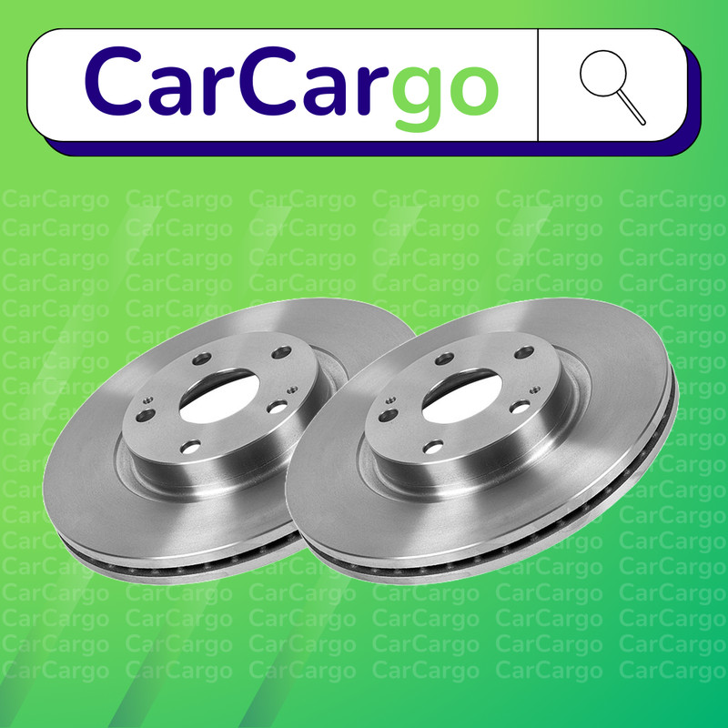 Premium Vented Front Brake Discs Toyota Corolla 2.2 D-4D 2005-2009 295 mm