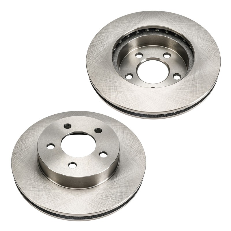 Front Vented Brake Rotors Rust Preventative For 2002-2007 Jeep Liberty 780036 2x gallery