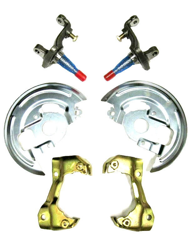 GM Disc Brake Caliper Brackets + Backing Plates Dust Shields A F X Stock Spindle