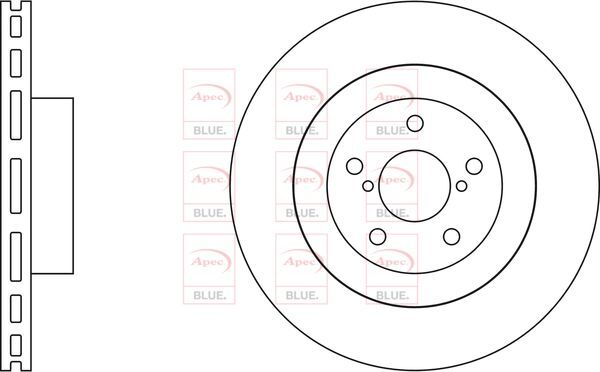 Brake Discs Pair Front FOR SUBARU BRZ 2.0 12->ON Petrol Blue gallery