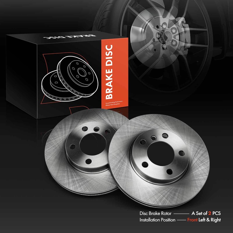 Front LH & RH Side Disc Brake Rotors for Mini Cooper Countryman Cooper Paceman gallery