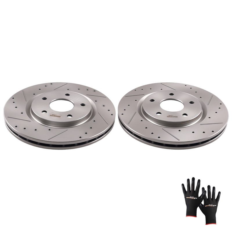 Front Brake Rotors Pair for Dodge Grand Caravan 2012-2020 Journey 2012-2020