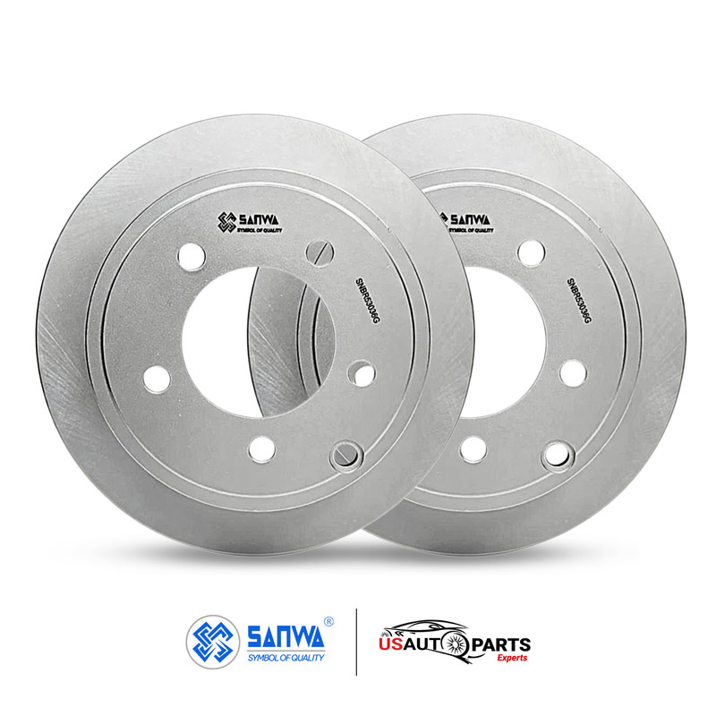 SET OF 2 REAR BRAKE ROTOR SOLID & COATED 262 MM FOR CHRYSLER SEBRING 07-17 2.4L gallery