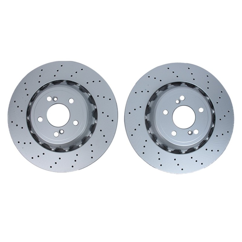 Performance Pair Set 2 Rear 370mm Brake Rotors & pads Fit BMW F80 F82 F83 F87 gallery