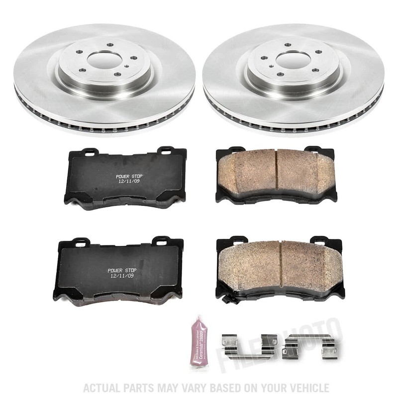 KOE5823 Powerstop Brake Disc and Pad Kits 4-Wheel Set Front & Rear for Q50 Q60 gallery