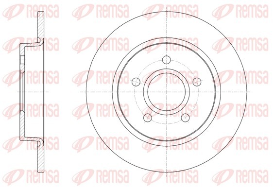 REMSA 61503.00 Brake Disc for FORD