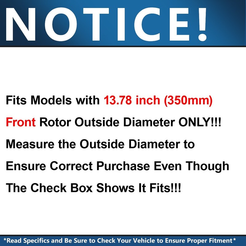 350mm Front Drilled Brake Rotors + Ceramic Pads for 2003 - 2010 Porsche Cayenne gallery