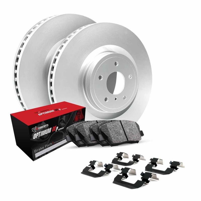 R1 Concepts Wduh1 45145 R1 Brake Rotors Carbon Coated W Optimum Oe Pads gallery