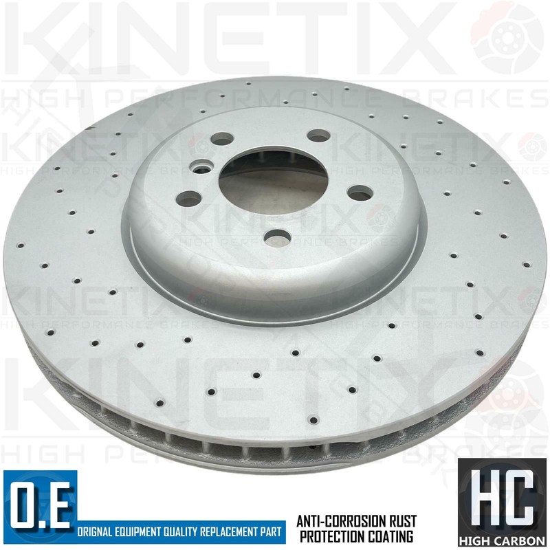 FOR BMW M550d 550i 650i 750d 740i 750i FRONT DRILLED BRAKE DISCS MINTEX PADS gallery