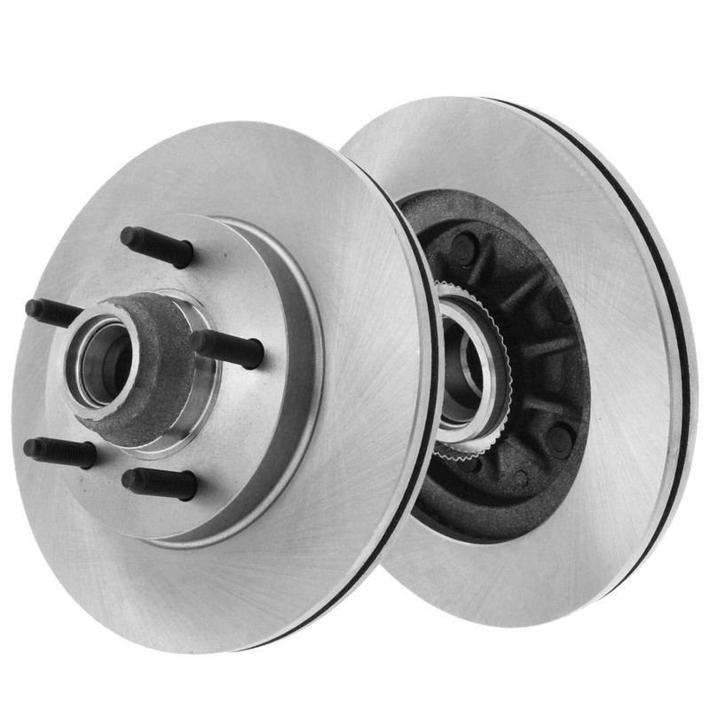 2WD Front Disc Rotors + Ceramic Brake Pads for 2000 2001 - 2003 Ford F-150 F150 gallery