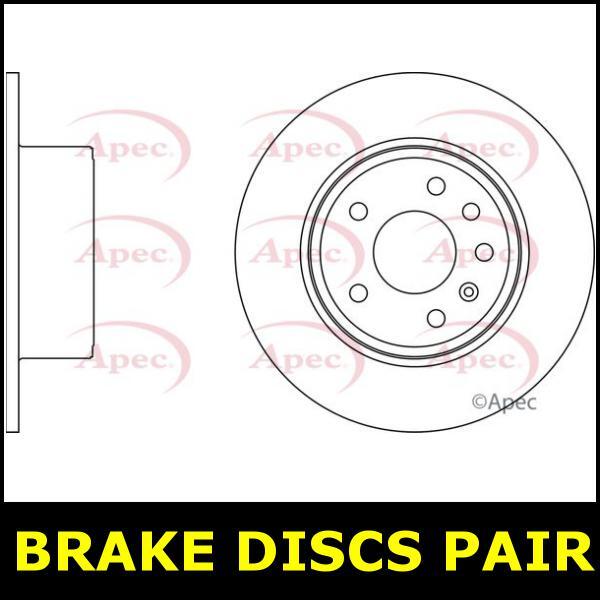 Brake Discs Pair Rear FOR VAUXHALL VECTRA 116bhp B 1.8 95->00 CHOICE1/2 Apec gallery