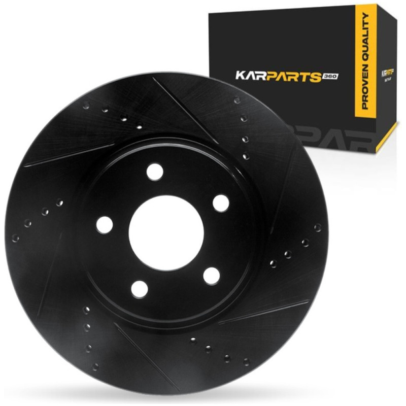 For Saturn Aura 2007-2009 Brake Rotor Front, Passenger Side | Cast Iron | Vented
