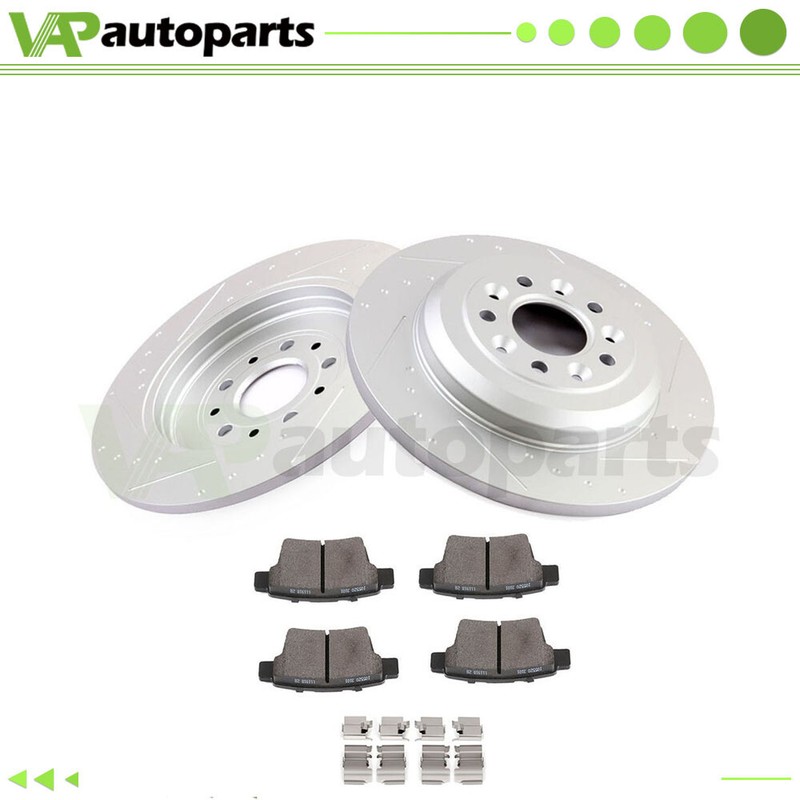 For Ford Five Hundred 2005-2007 Rear Discs Brake Rotors and Ceramic Pads 330mm