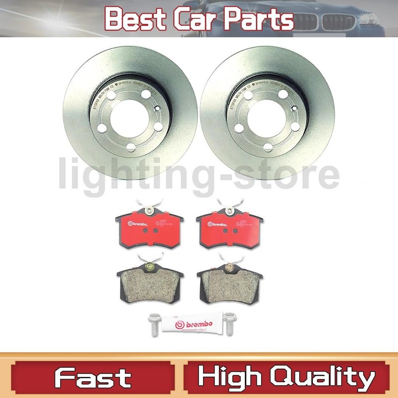 Rear Brake Pads and Disc Rotors Fits Audi TT 1.8L
