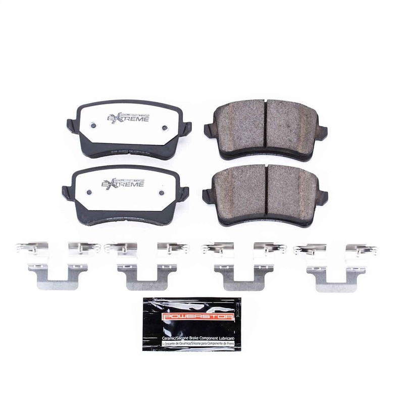 Z26-1386 Powerstop 2-Wheel Set Brake Pad Sets Rear for Audi Q5 A4 Quattro A5 gallery