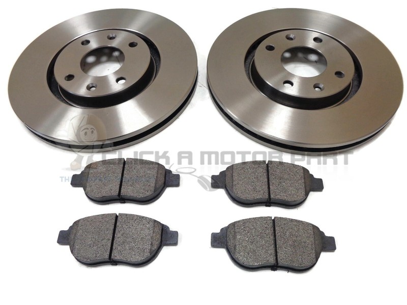 PEUGEOT 2008 1.2 1.6 HDi VTi FRONT 2 BRAKE DISCS & PADS SET (283MM CHECK SIZE)