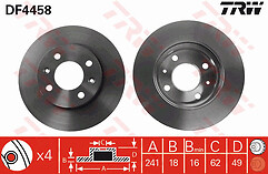 Fits Hyundai i10 1.0 1.2 Petrol 08-14 Set of Front Brake Discs 241mm Vented