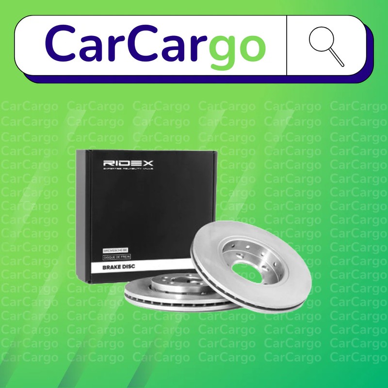 Front Brake Discs x2 FOR Skoda Roomster 1.6 2006-2015 Vented 255.7mm RIDEX OE