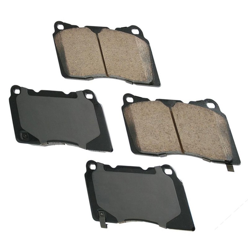 Akebono OEM Front & Rear Brake Pads For 2004-2014 Subaru Impreza 10 Yr Warranty gallery