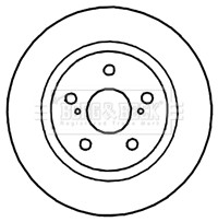 2x Brake Discs Pair Solid Rear 290mm BBD4747 Borg & Beck Set 4243105070 VBD4340 gallery
